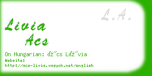 livia acs business card